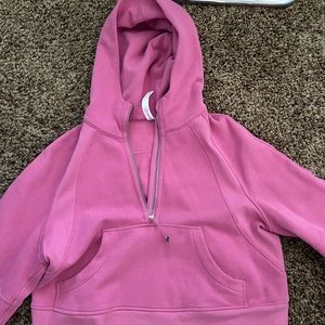 Lululemon M/L Half Zip Scuba in Pink Blossom!